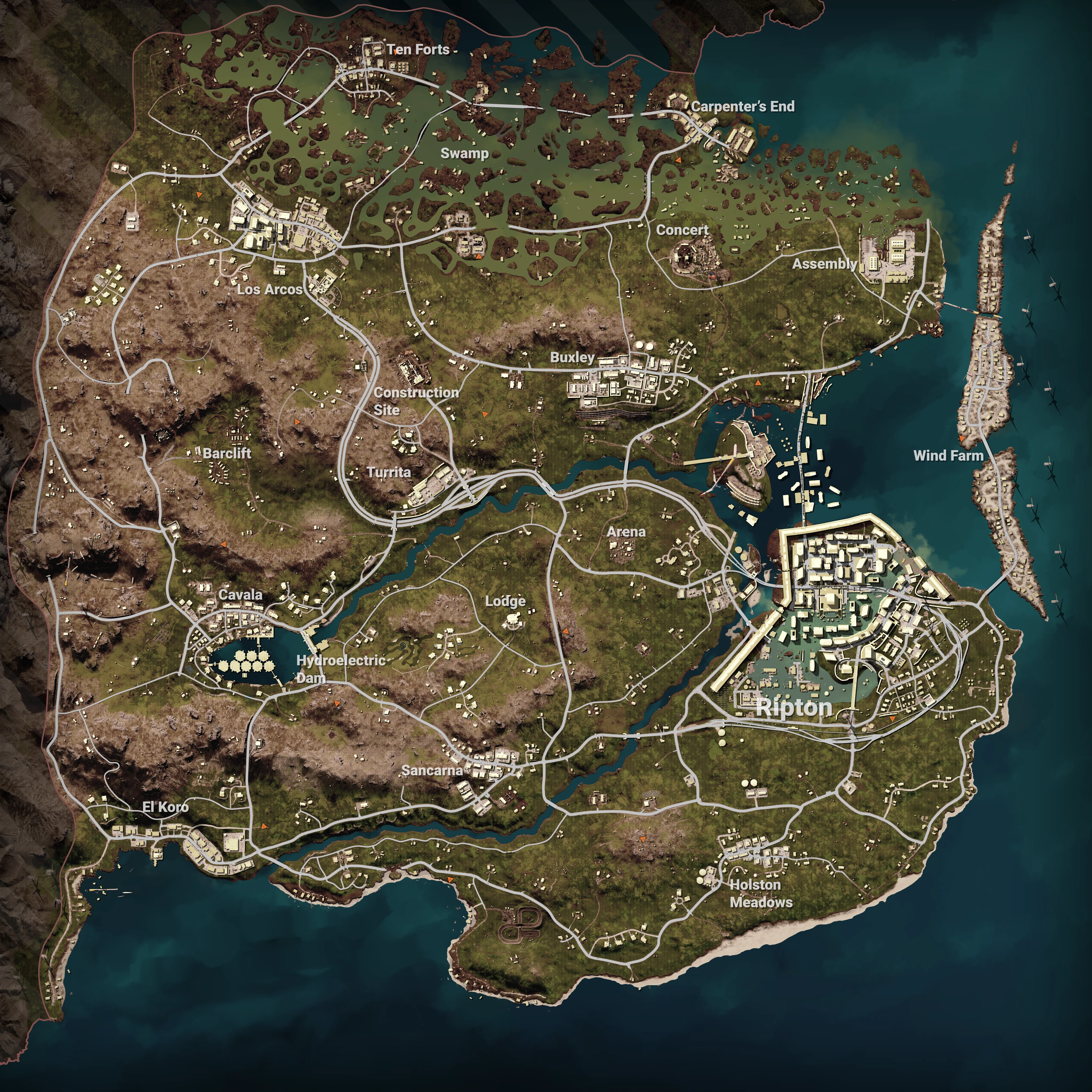 Deston map
